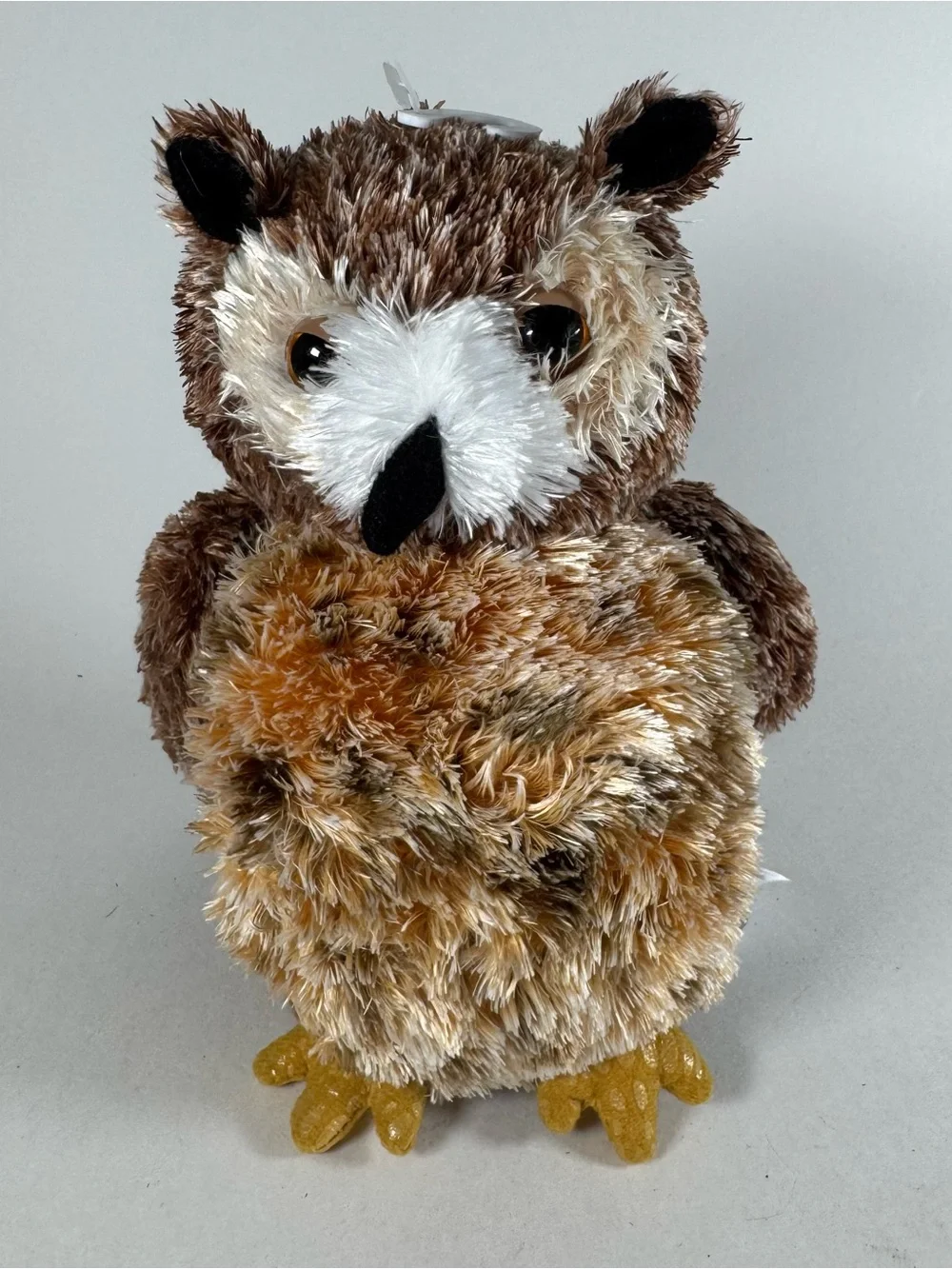 Aurora Plush Flopsies Osmond Owl Brown Beanie 7